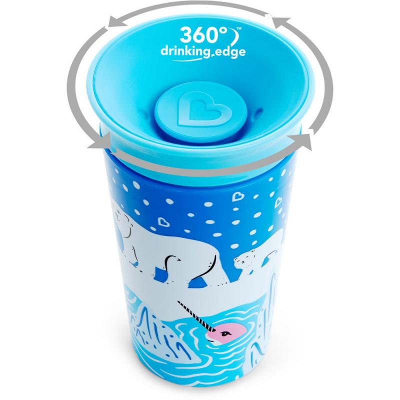MUNCHKIN PACK VASO ANTIGOTEO OSO POLAR / ORCA 265 ML