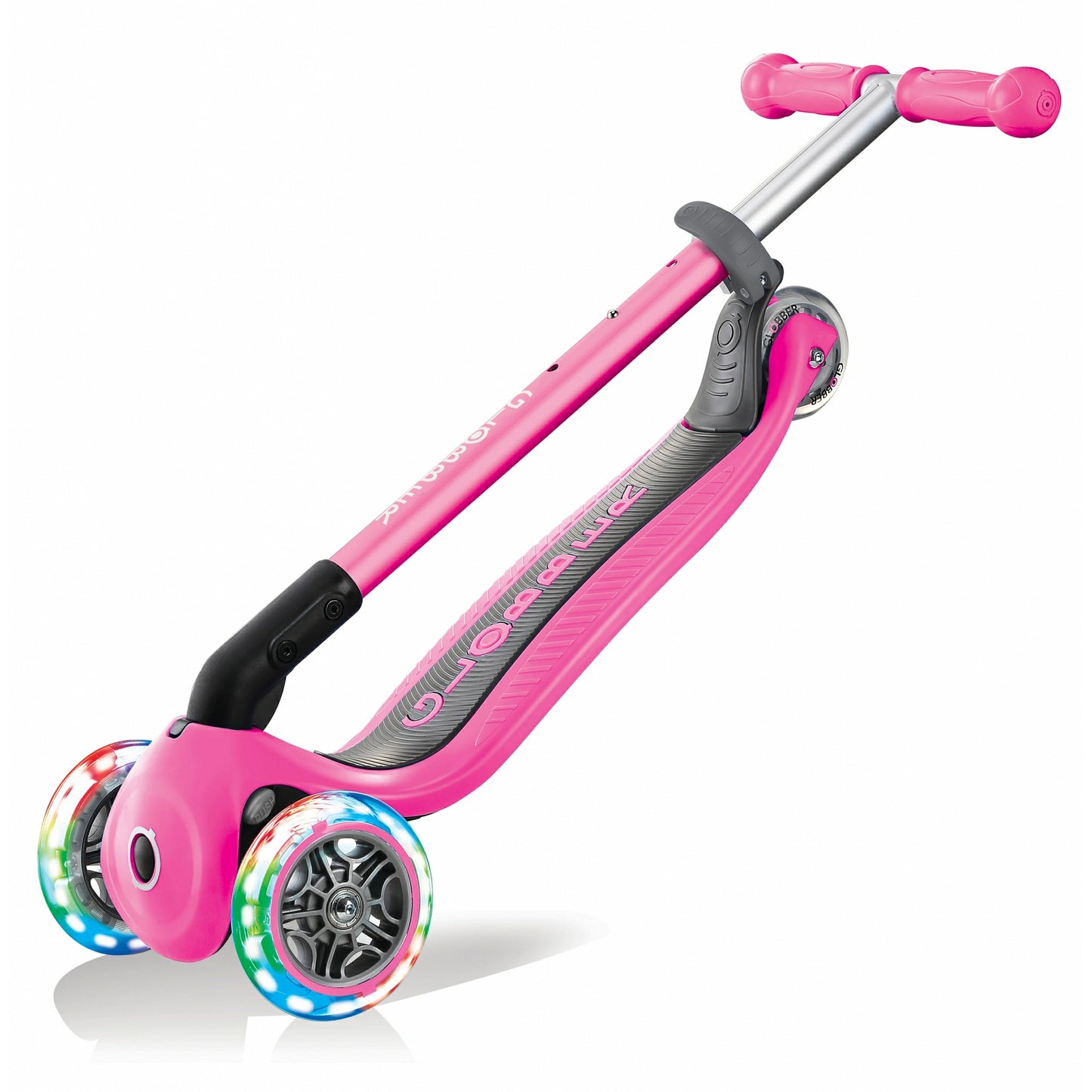 GLOBBER PATINETE PRIMO PLEGABLE DE LUCES ROSA