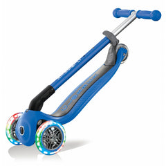 GLOBBER PATINETE PRIMO PLEGABLE DE LUCES AZUL