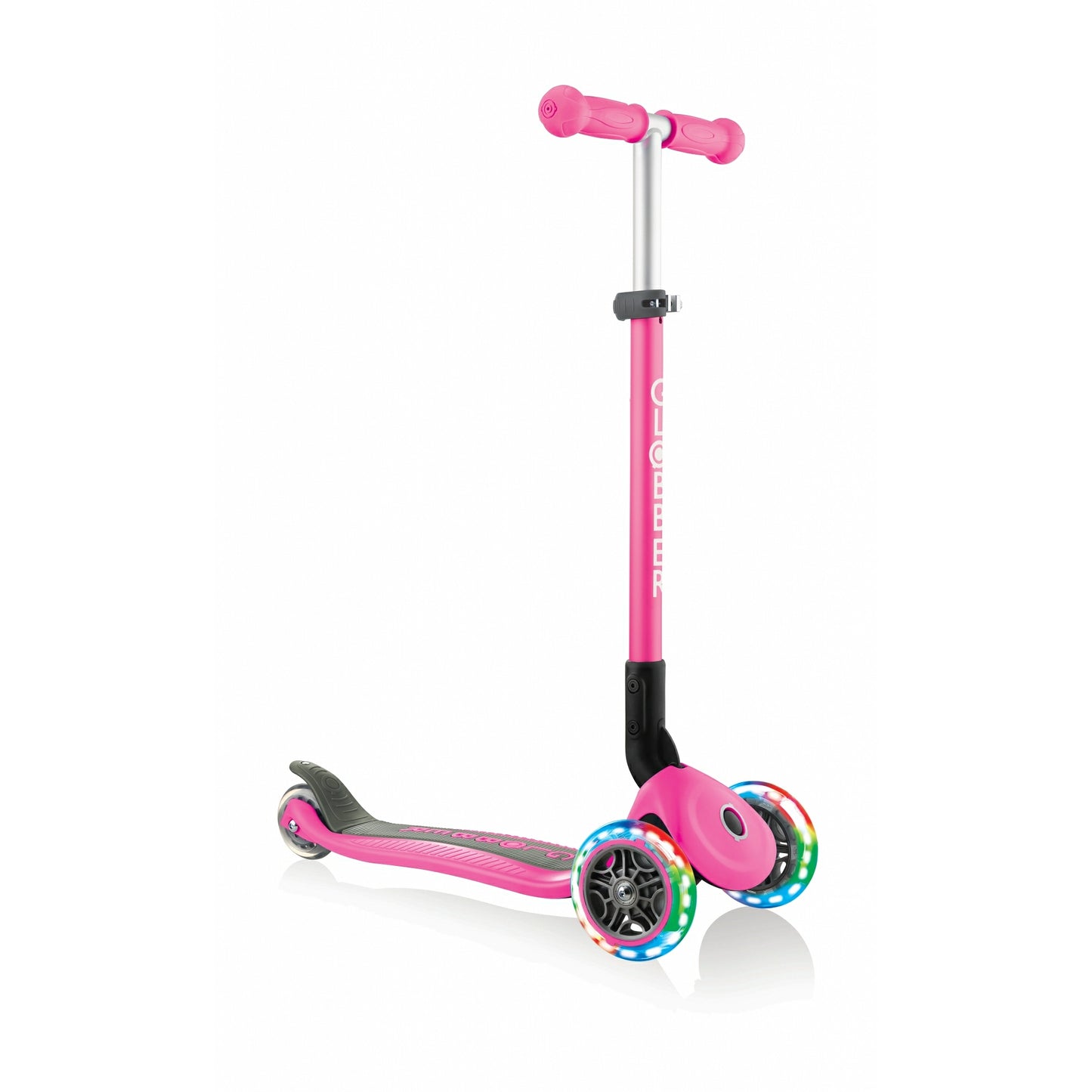 GLOBBER PATINETE PRIMO PLEGABLE DE LUCES ROSA