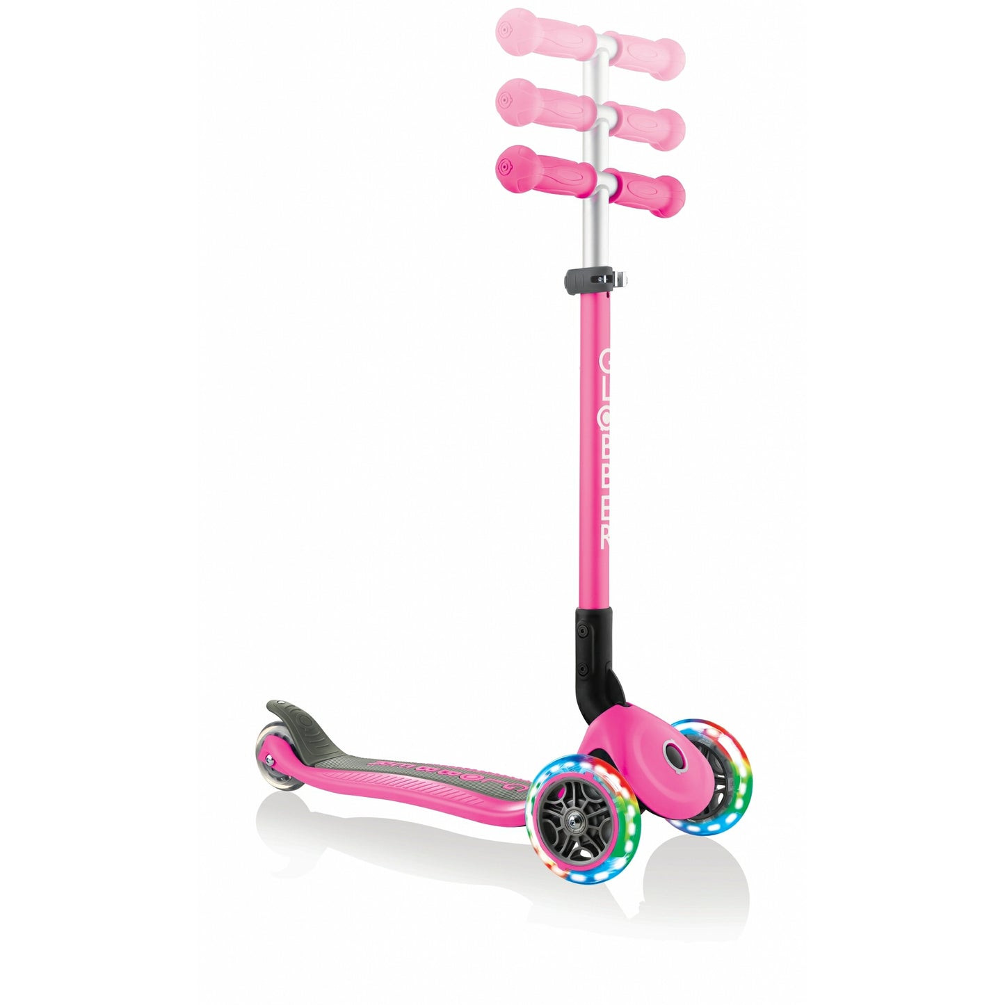 GLOBBER PATINETE PRIMO PLEGABLE DE LUCES ROSA