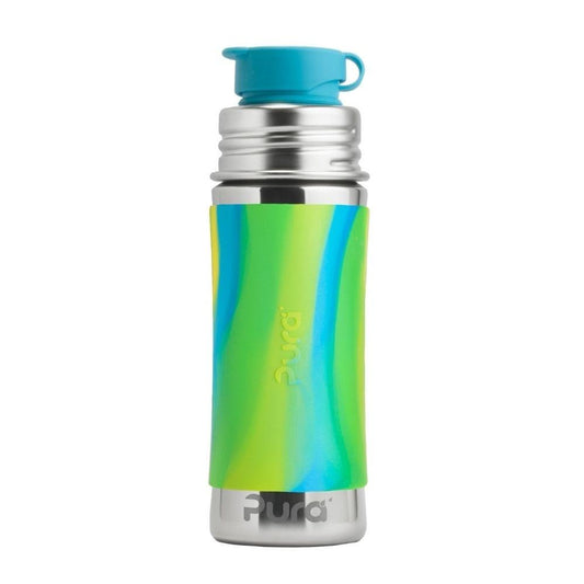 PURA BOTELLA SPORT 325 ML LIMA/TURQUESA