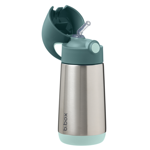 B.BOX BOTELLA TÉRMICA CON PAJITA 350ML - EMERALD FOREST