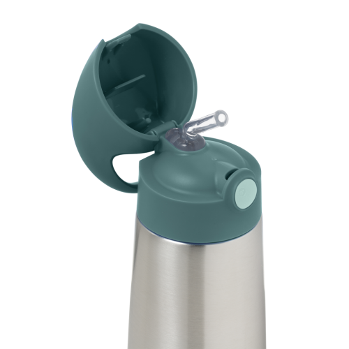 B.BOX BOTELLA TÉRMICA CON PAJITA 350ML - EMERALD FOREST