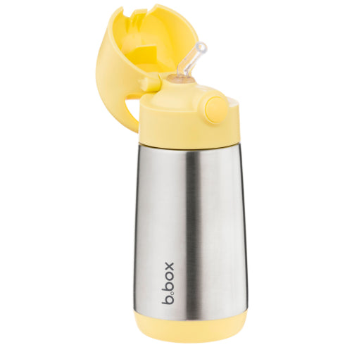 B.BOX BOTELLA TÉRMICA CON PAJITA 350ML - LEMON TWIST