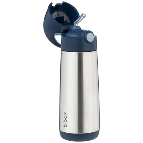 B.BOX BOTELLA TÉRMICA CON PAJITA 500ML - MIDNIGHT