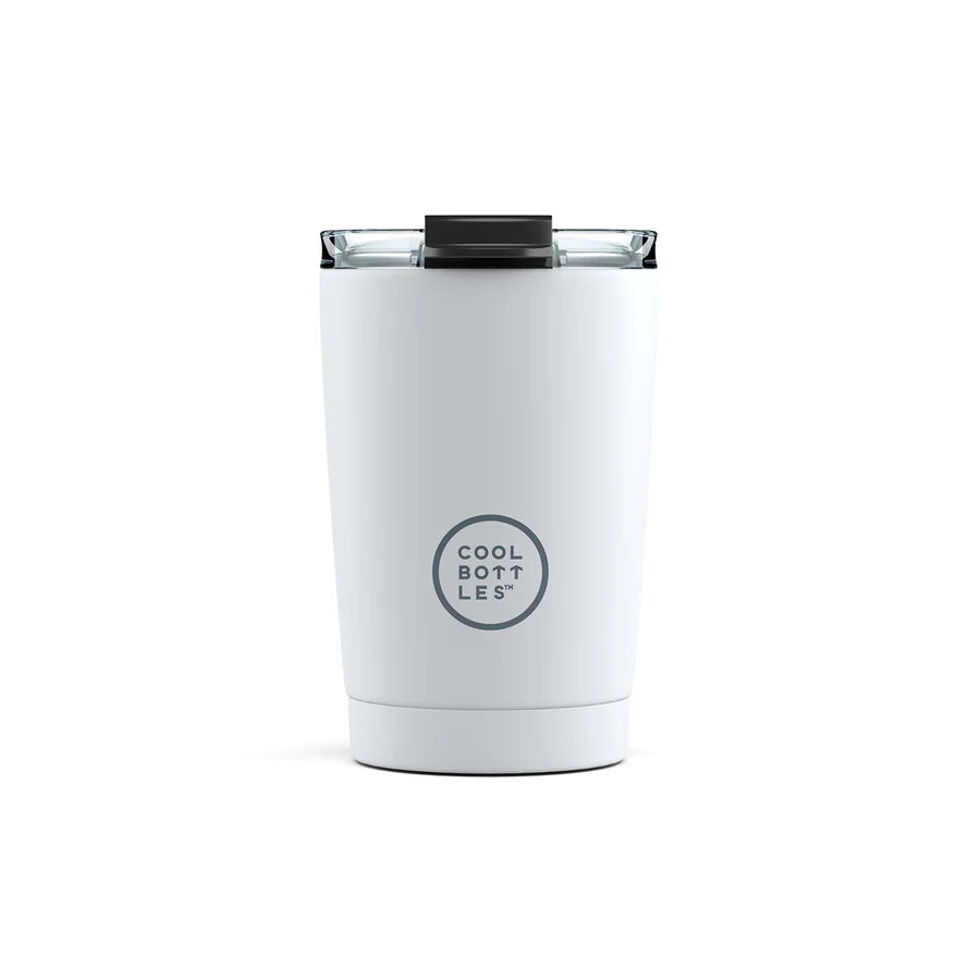 COOL BOTTLES THE TUMBLERS - VASO DE ACERO INOXIDABLE 330 ML MONO WHITE